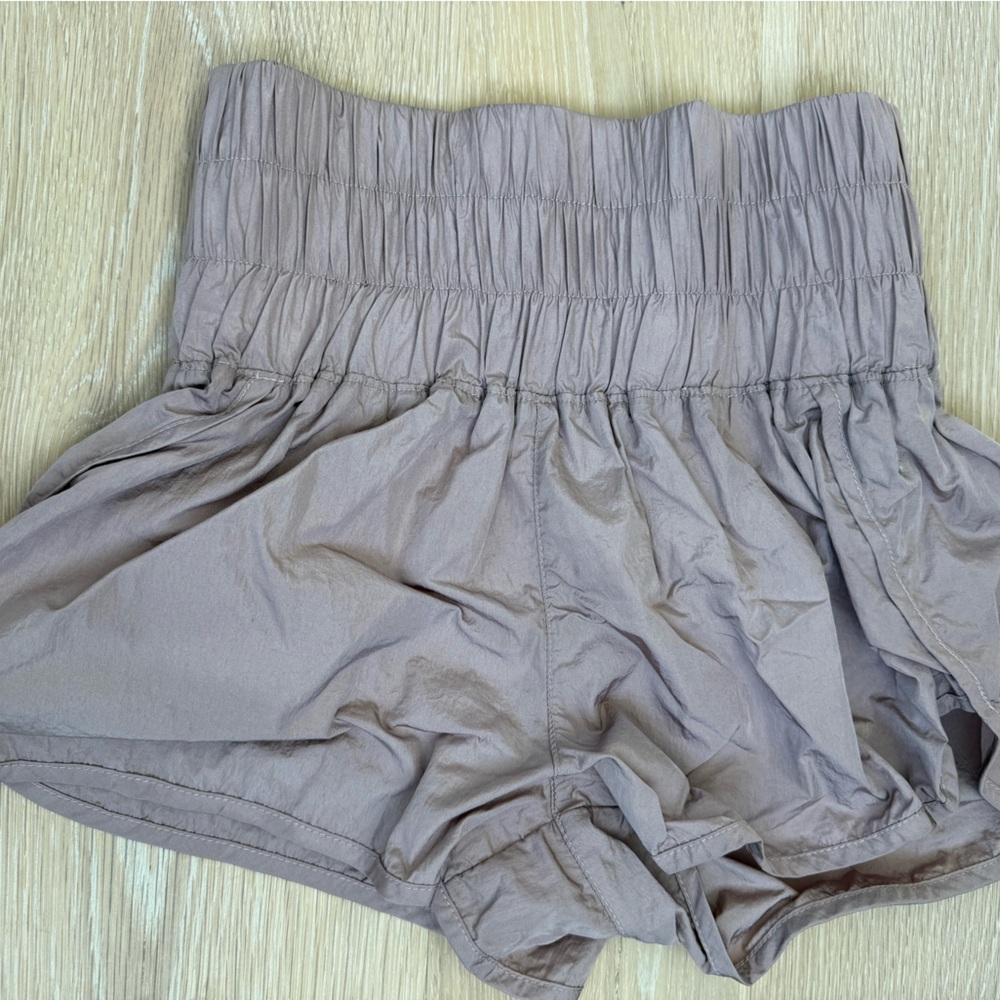 Free people way home pink high rise shorts size small